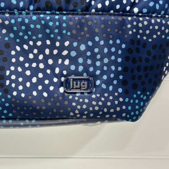 Lug Navy and White Polka Dot Shoulder Bag - Picture 3 of 12
